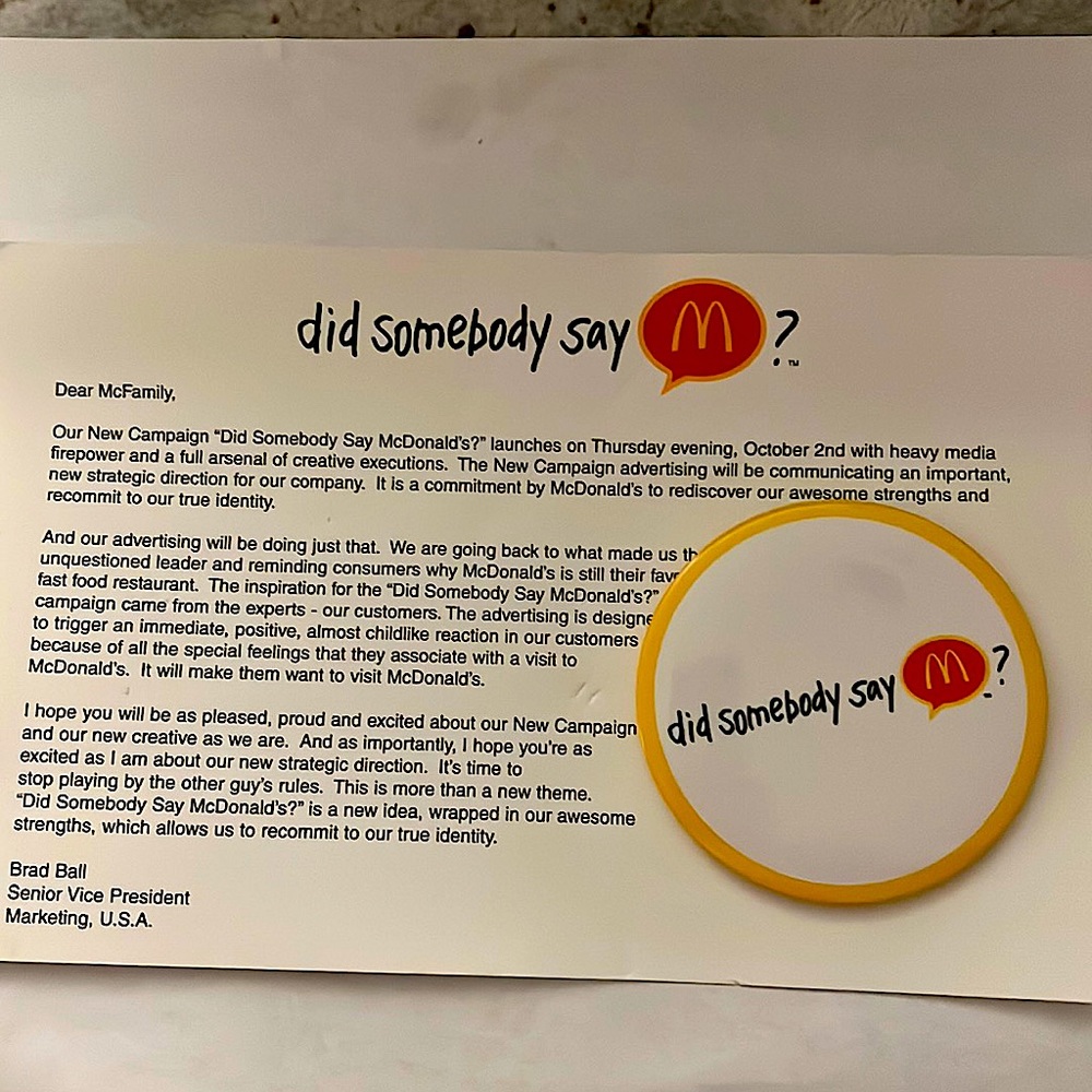 McDonald’s Crew Pin